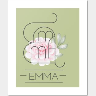 Emma name logo Posters and Art